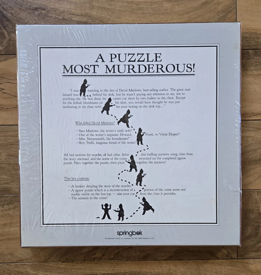 Springbok: A PUZZLE MOST ASESINOUS - Puzzle & Mystery Story/Crime - SELLADO Foto 2 de 3