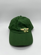 Baby Yoda Star Wars Hat Green Snap Back  Poor Condition 
