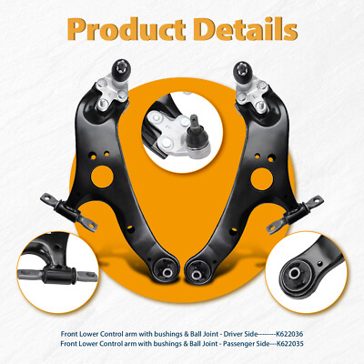 Front Driver Side Lower Control Arm W/Ball Joint For 2011 - 2020 Toyota Sienna - Foto 9