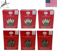 6x Variety Pack Mini Green Wire Christmas Lights Set 21 Indoor Outdoor Tree