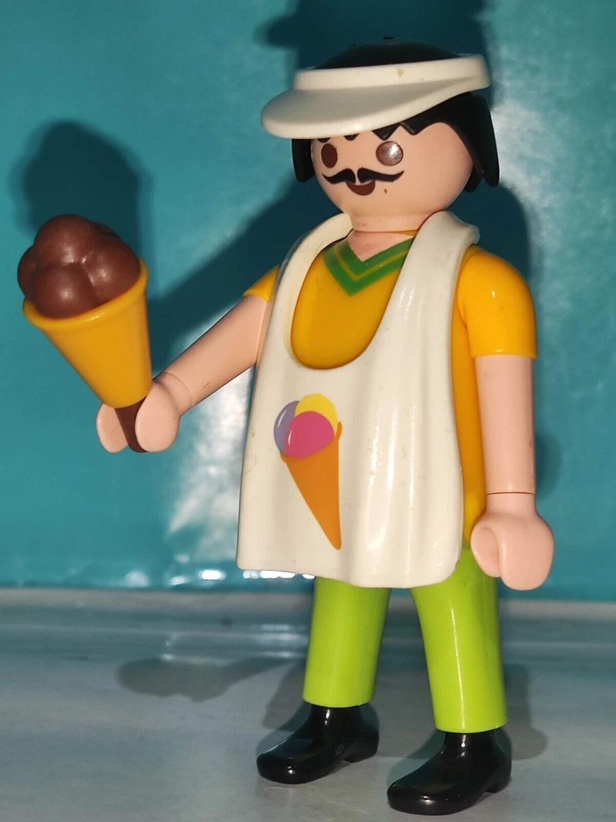 PLAYMOBIL FIGURE ICE CREAM MAKER ICE CREAM STORE ICE CREAM SELLER
