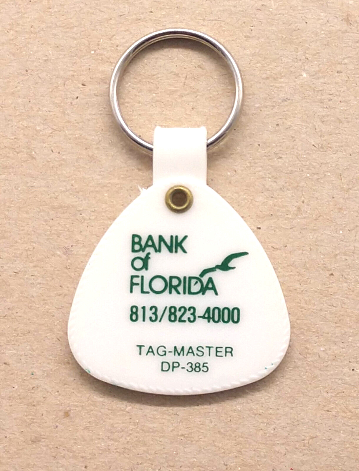 Vintage Bank Of Florida Keyring Keychain