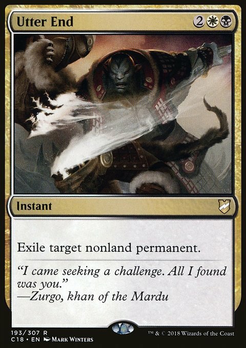 Magic the Gathering MTG Utter End (193) Commander 2018   LP