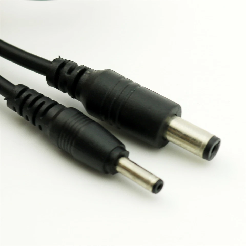 CCTV DC Power Socket Adapter Cable 5.5x2.1mm Male Plug to 3.5x1.35mm Male 1m/3ft - Image 3 of 4