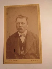 Munich - Man with Beard in Suit - Portrait / CDV
