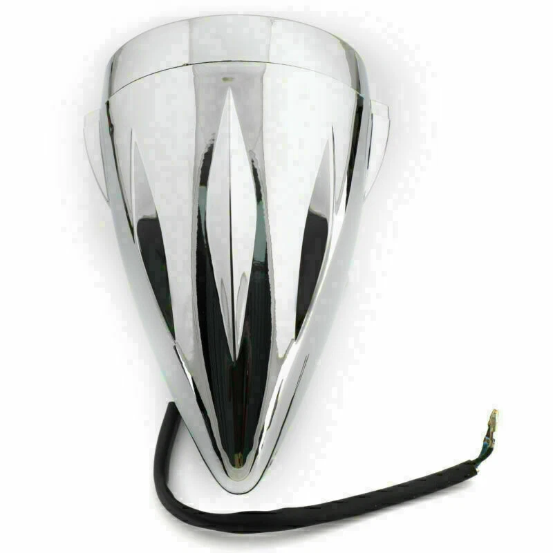 Chrome Bullet Headlight Lamp 4 3/4" Motorcycle For Chopper Bobber Custom Foto 3 de 4