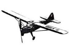 Auster Rubber Power 21" Wingspan RC Model Airplane Printed Plans & Templates