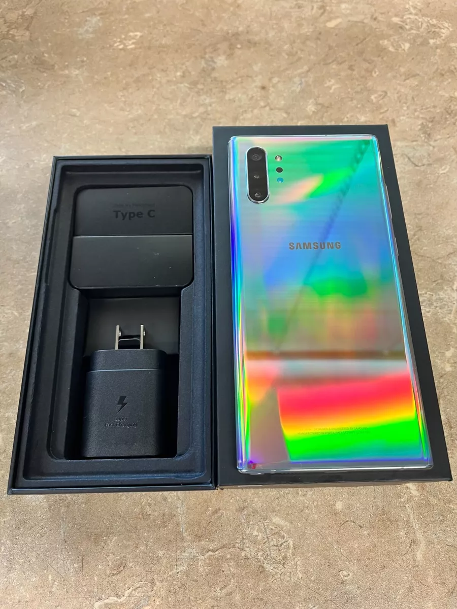 SAMSUNG Unlocked Galaxy Note 10 Plus, 256GB Plus Aura Glow - Smartphone 