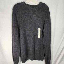 Sonoma NWT Charcoal Color Crew Neck Long Sleeve Sweater Size Large