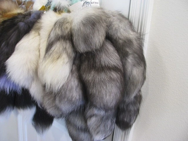 TÚ ELIGES - COLA DE ZORRO GENUINA S M L tallas PLATA ROJO ÍNDIGO CANELA MÁRMOL ÁRTICO Foto 2 de 4