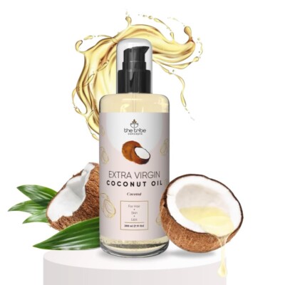 The Tribe Concepts Extra Virgin CoconutOil FaceCream,Body,Hair Massage Oil,200ml