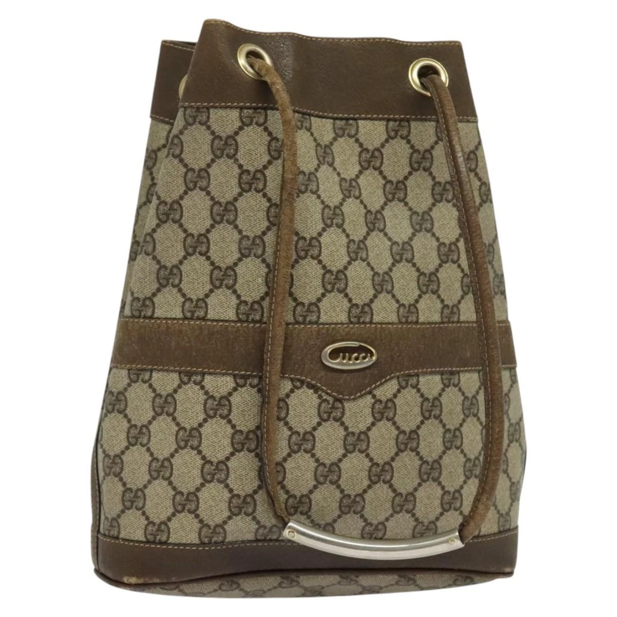 Sac à bandoulière GUCCI GG Supreme PVC beige authentique sw187