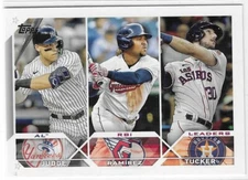 2023 TOPPS #241 RBI LEADERS JUDGE RAMIREZ TUCKER  ASTROS GUARDIANS YANKEES