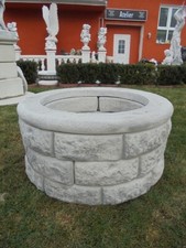 Ziehbrunnen, Brunnenring, Gartenbrunnen, Steinguss, 46 cm Hoch, Brunnenschacht