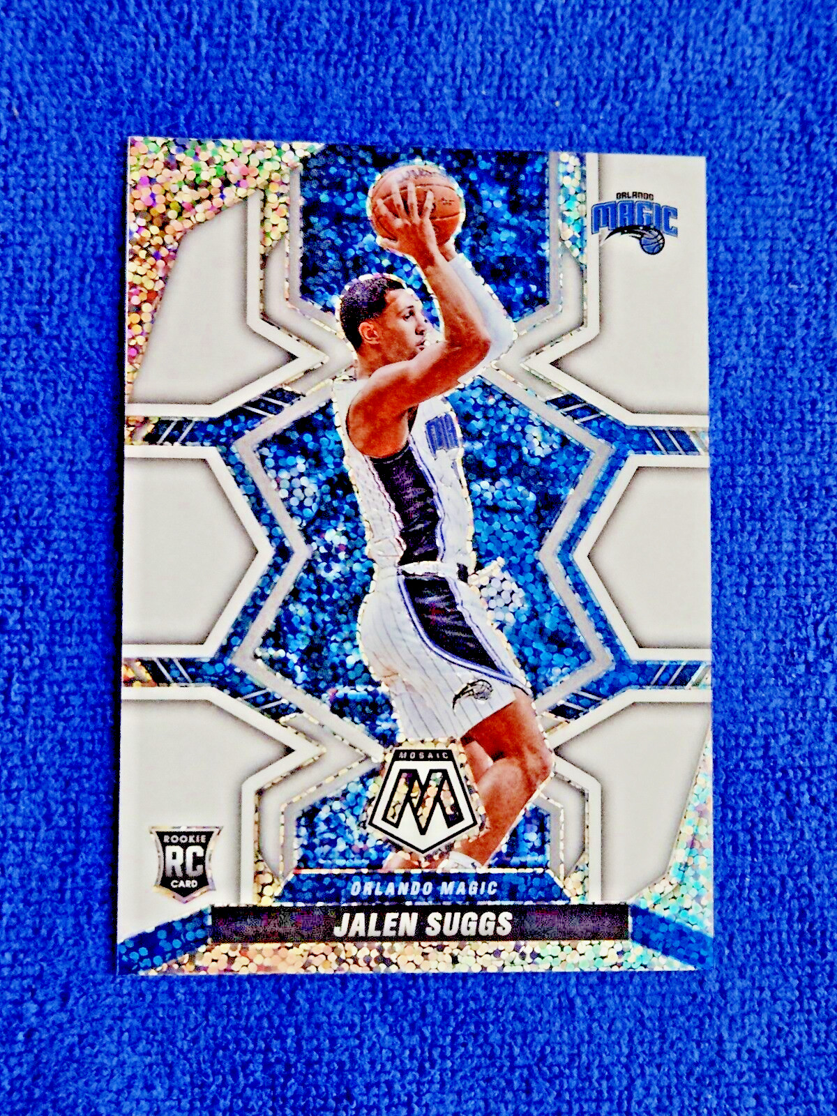 2021-22 Panini Mosaic White Sparkle Prizm RC JALEN SUGGS Rookie SSP #209 MINT 💙