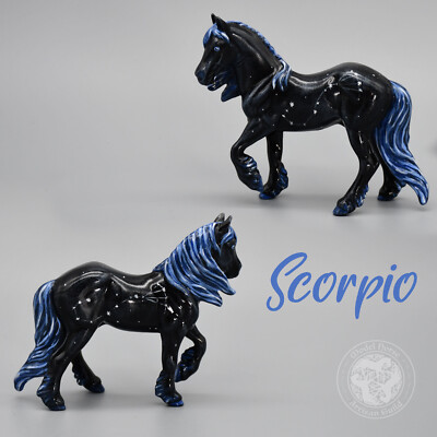 Custom G5 Cob Stablemate Breyer Horse - Scorpio Constellation Pony - 1:32