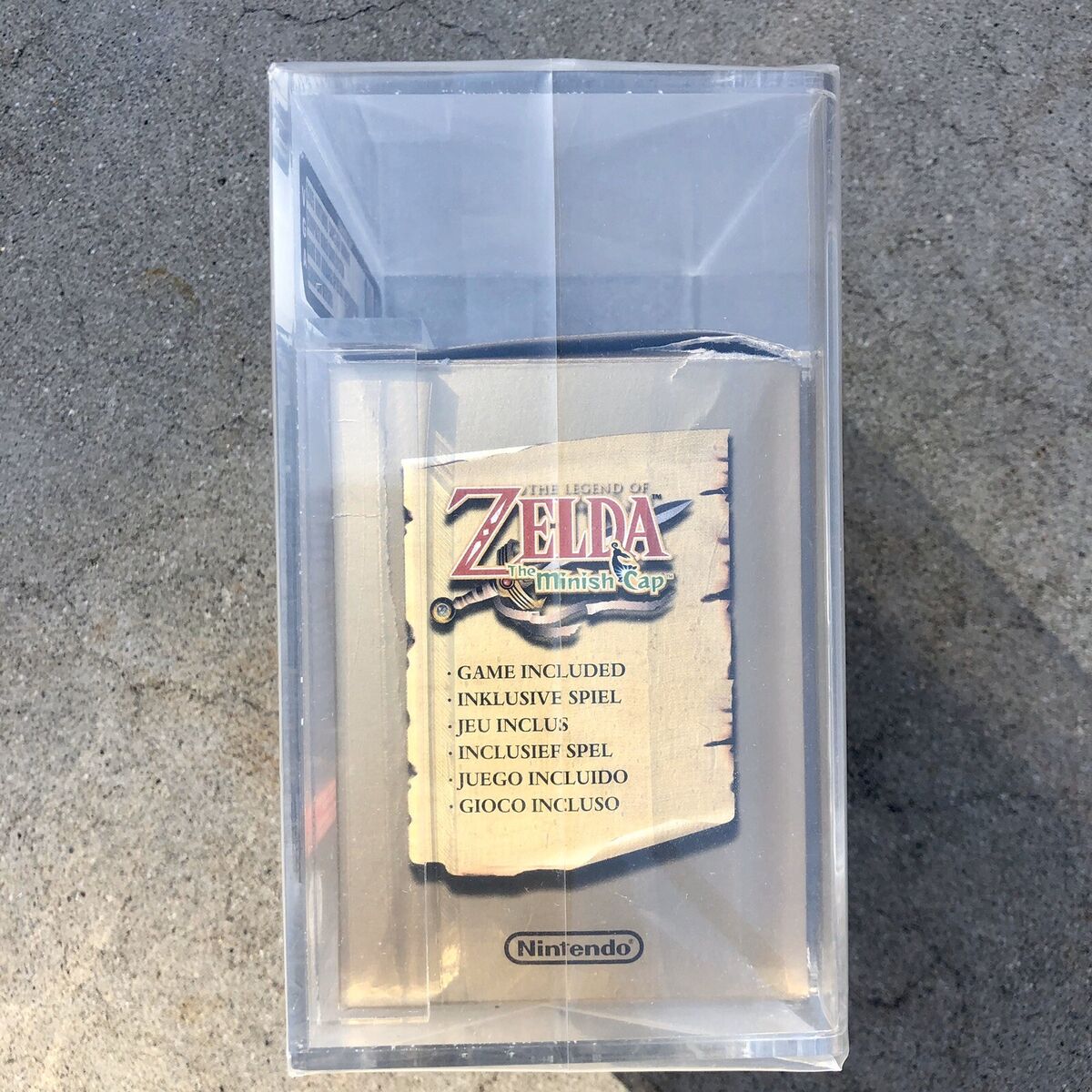 RARE- Boxed Nintendo Game Boy Advance SP Gold Zelda Minish RARE- Boxed Nintendo Game Boy Advance SP Gold Zelda Minish