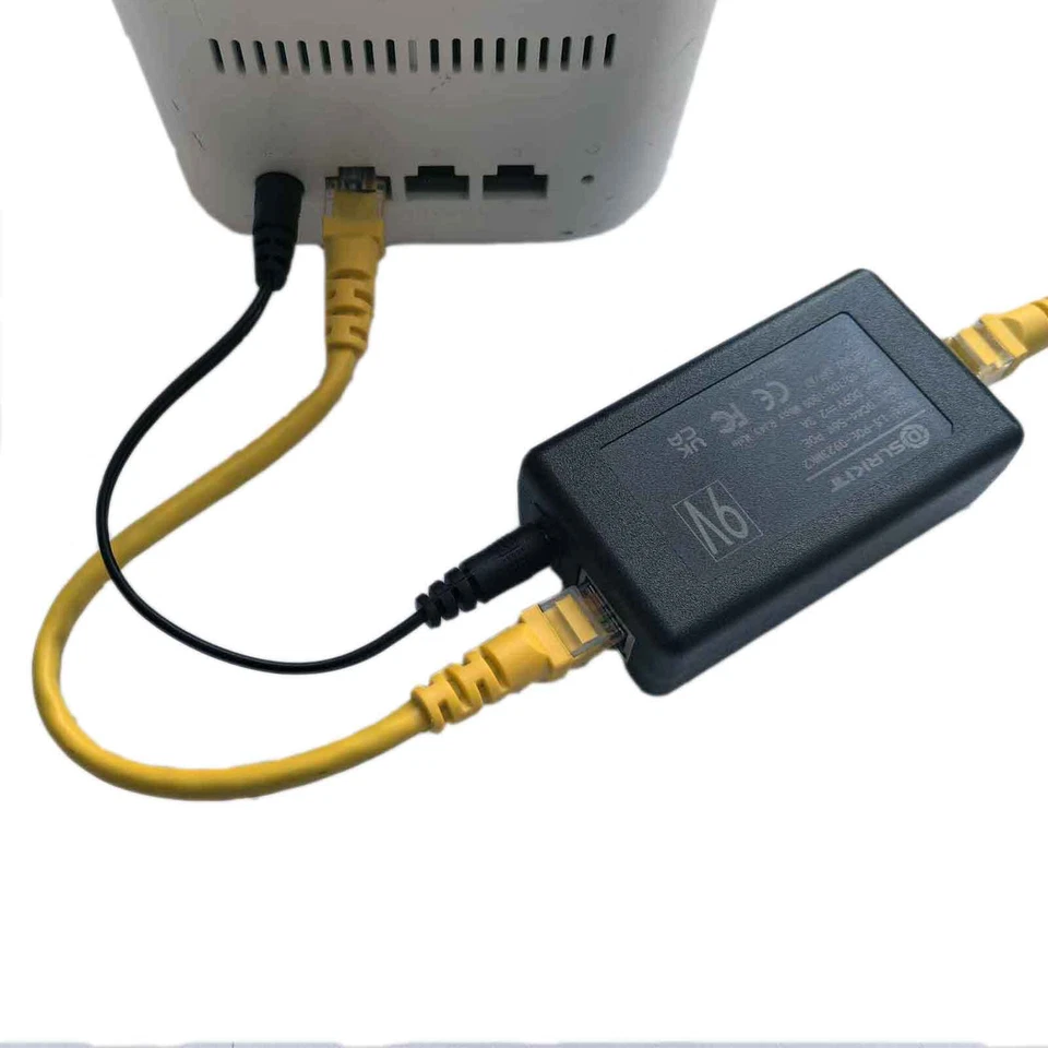 9V 2.3A Gigabit Active PoE Splitter 23watt DC 5.5x2.1/2.5mm Ethernet 802.3AT - Image 2 of 4