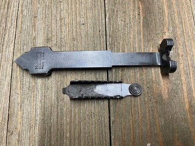 Marbles Semi Buckhorn Type Rear Sight w/ Elevator for 3/8'' Dovetail Blued Steel