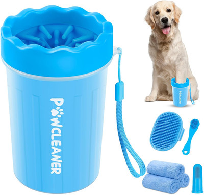 Professional 7 in 1 Dog Paw Cleaner for Dogs & Cats - Includes 1 Portable Paw Wa