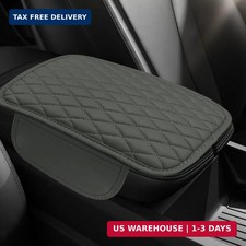 Car Center Console Cover, Car Armrest Cover Cushion, Leather Support Pad with 2