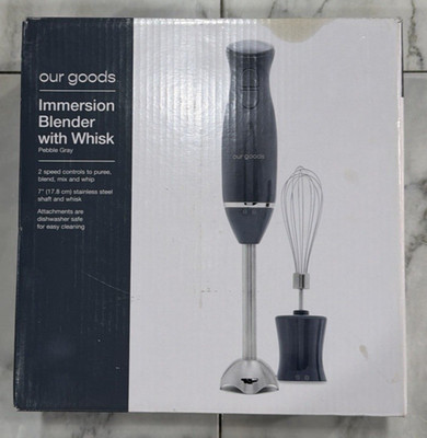 Our Goods 2-in-1 Hand Blender with Wisk Immersion Handheld Mixer