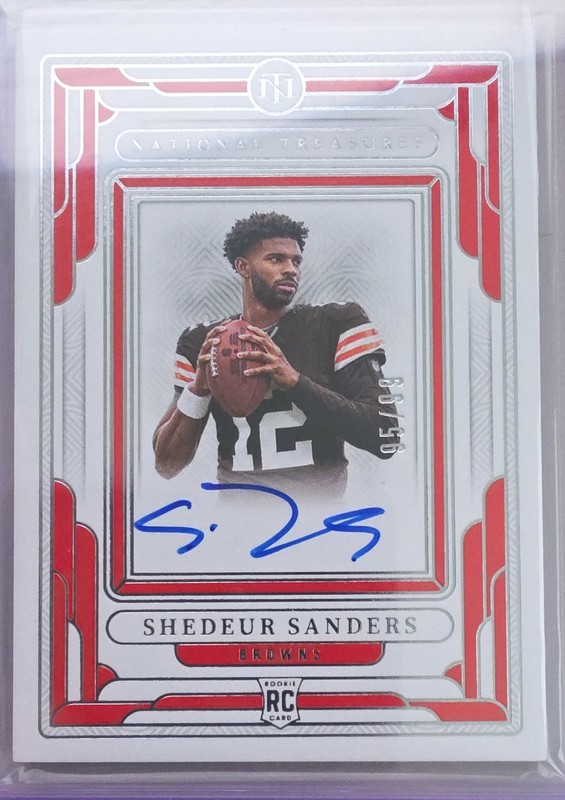 2025 Panini National Treasures Shedeur Sanders ROOKIE AUTO RC /99 #RSFP-SSS