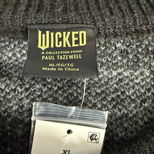 Wicked Paul Tazewell Collection schwarze Strickjacke mit Knöpfen neu mit Etikett Größe X Large - Bild 5 von 8