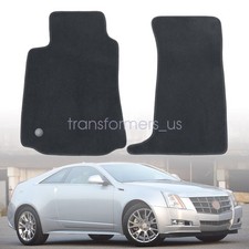 2009-2014 For Cadillac Cts Front Velour Floor Mats Carpet Set Anti-slip Black
