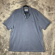 Tommy Bahama Island Zone Polo Shirt Mens 2XL Blue Performance Golf Casual New