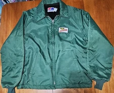 Vintage Dekalb Seeds Swingster Lined Jacket Men’s Large Green Farm Advertising