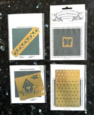 Lasting Impressions Brass Stencils - misc - lot of 4