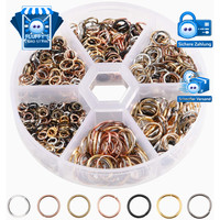Biegeringe Offene Spaltringe 4-10Mm Gemischte Jump Rings FüR Schmuckherstellung