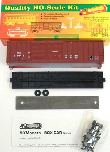 Roundhouse 03648 50' FMC Offset Boxcar Doble Puerta Boxcar Yorkrail # 9883 Kit | Zustand: New