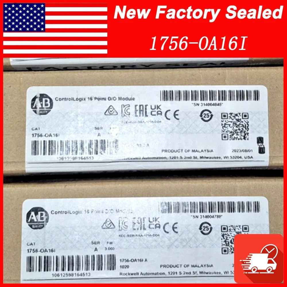 New Factory Sealed AB 1756-OA16I /A ControlLogix 16 Point D/O Module 1756OA16I
