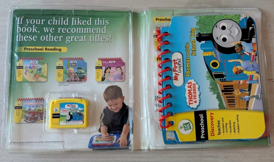 LeapFrog My First LeapPad Lot Preschool Books & Cartridges Thomas Pooh Seuss - Image 3 of 4