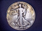 1944-D  Liberty Walking Half,  Circulated Ave, .3617 Oz Silver (US-8842)