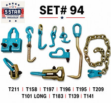 Set94 -10 Pieces Heavy Duty Auto Body Frame Machine Pulling Tools Clamps