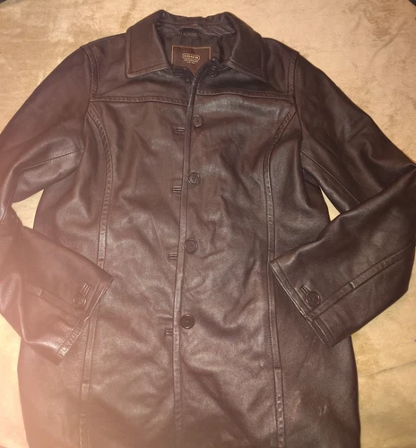 Giacca COACH LEATHER taglia grande donna