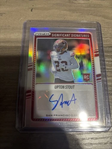 2025 Panini Prizm Upton Stout AUTO RC Significant Signatures 49ers