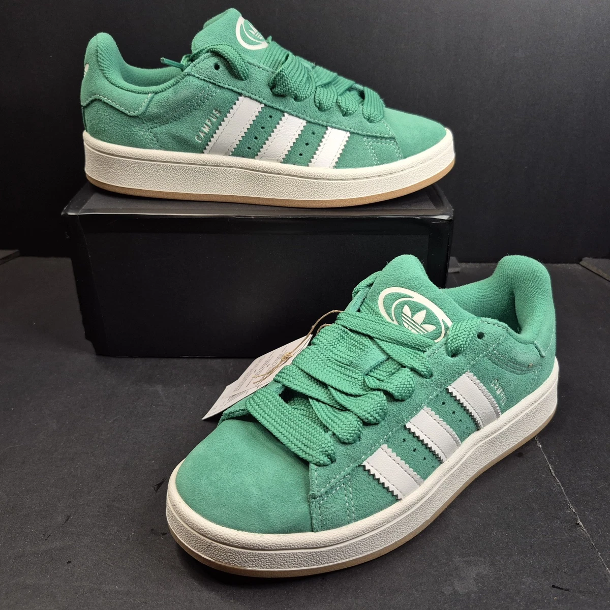 adidas gazelle silver green womens adidas Campus 00s Shoes - Women's - Semi Court Green / White / Gum