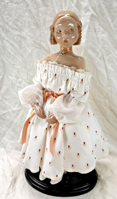Bing & Grondahl Porcelain Doll Limited Edition Trine 1985 on stand