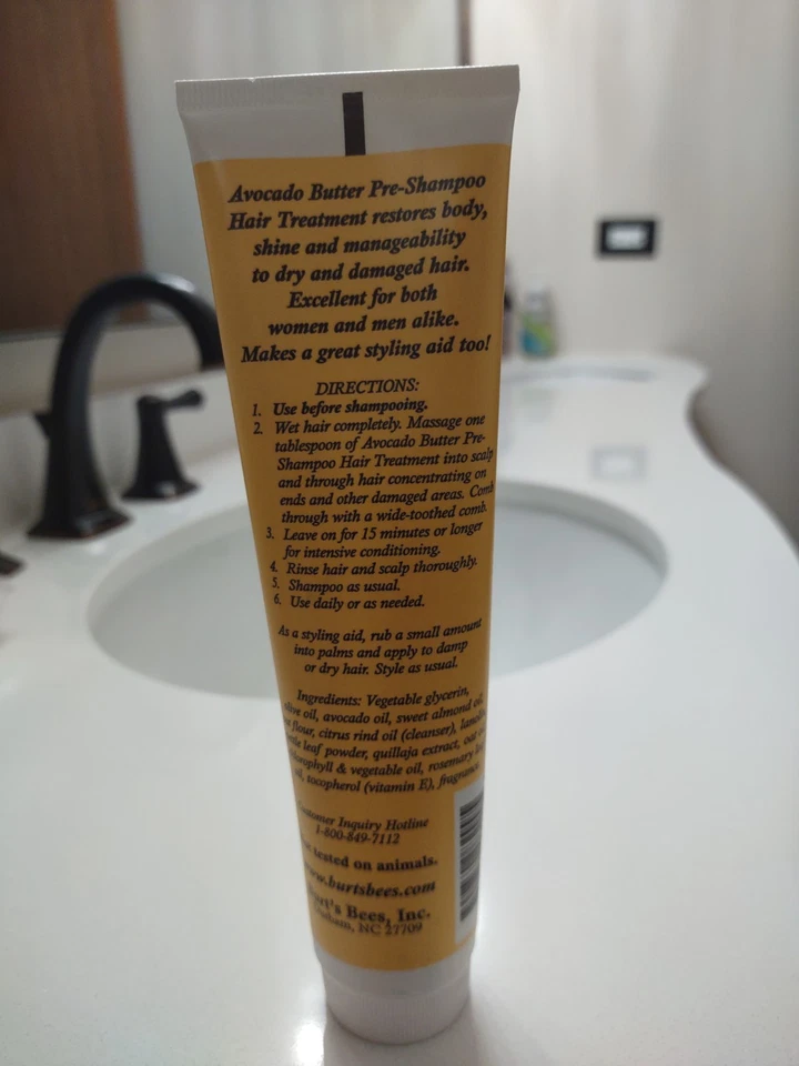 1 champú para tratamiento capilar con mantequilla de aguacate Burt's Bees 4,34 OZ. ¡SELLADO! Foto 2 de 4
