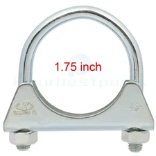 1 3/4" 1.75" Inch Exhaust Hanger Muffler U Bolt Clamp Iron Saddle