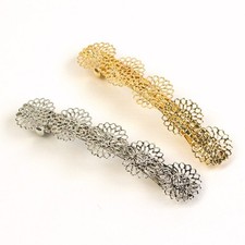 Barrette Findings with Openwork Parts, Wide 15mm