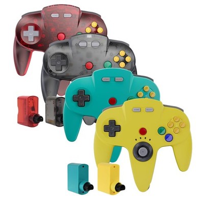 Rechargeable Wireless N64 Controller Rumble Gamepad for Nintendo 64 Console