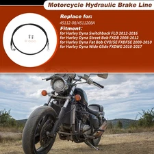 52In Hydraulic Front Brake Line Kit for Harley Dyna Switchback No.45112-08 Black