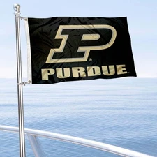 Purdue Boilermakers Boat Yacht Nautical Flag