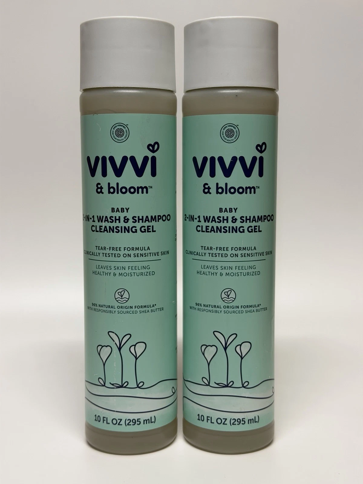 Vivvi Bloom Gentle 2-in-1 Baby Wash Shampoo Cleansing Gel Leaves Sensitive Pk2
Opens in a new window