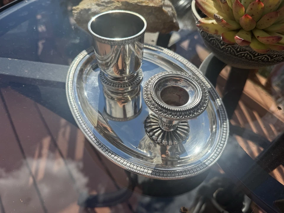 Cenicero italiano Ricci & C. Raro para cigarrillos y cigarros sólido 800 plata 481 gramos Foto 3 de 4